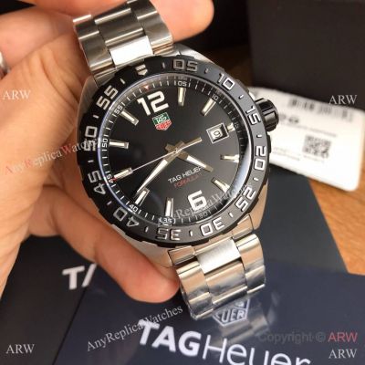 Swiss Copy Tag Heuer Formula 1 Quartz Black Bezel Black Dial 41mm Watch